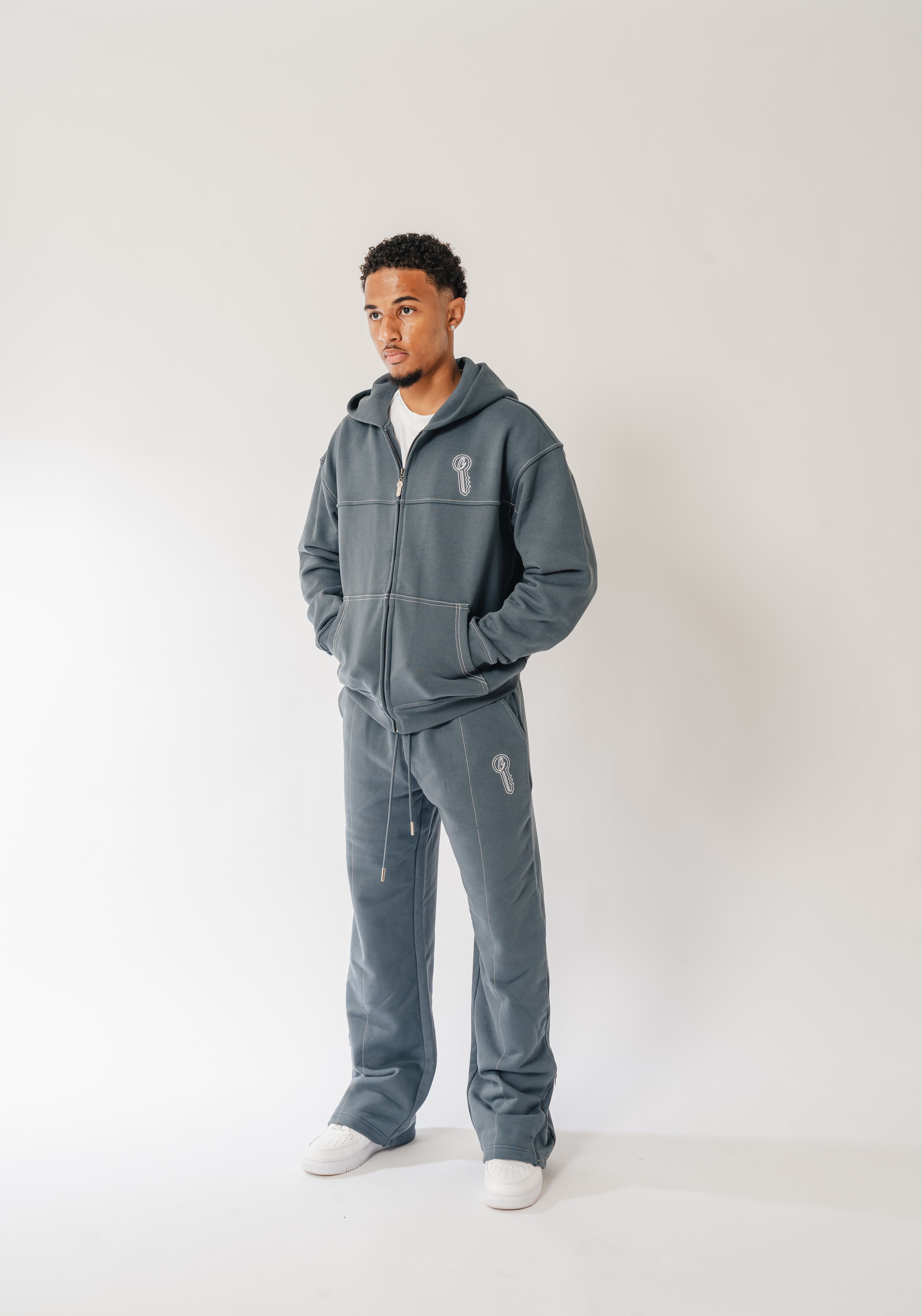 STEEL BLUE TRACKSUIT