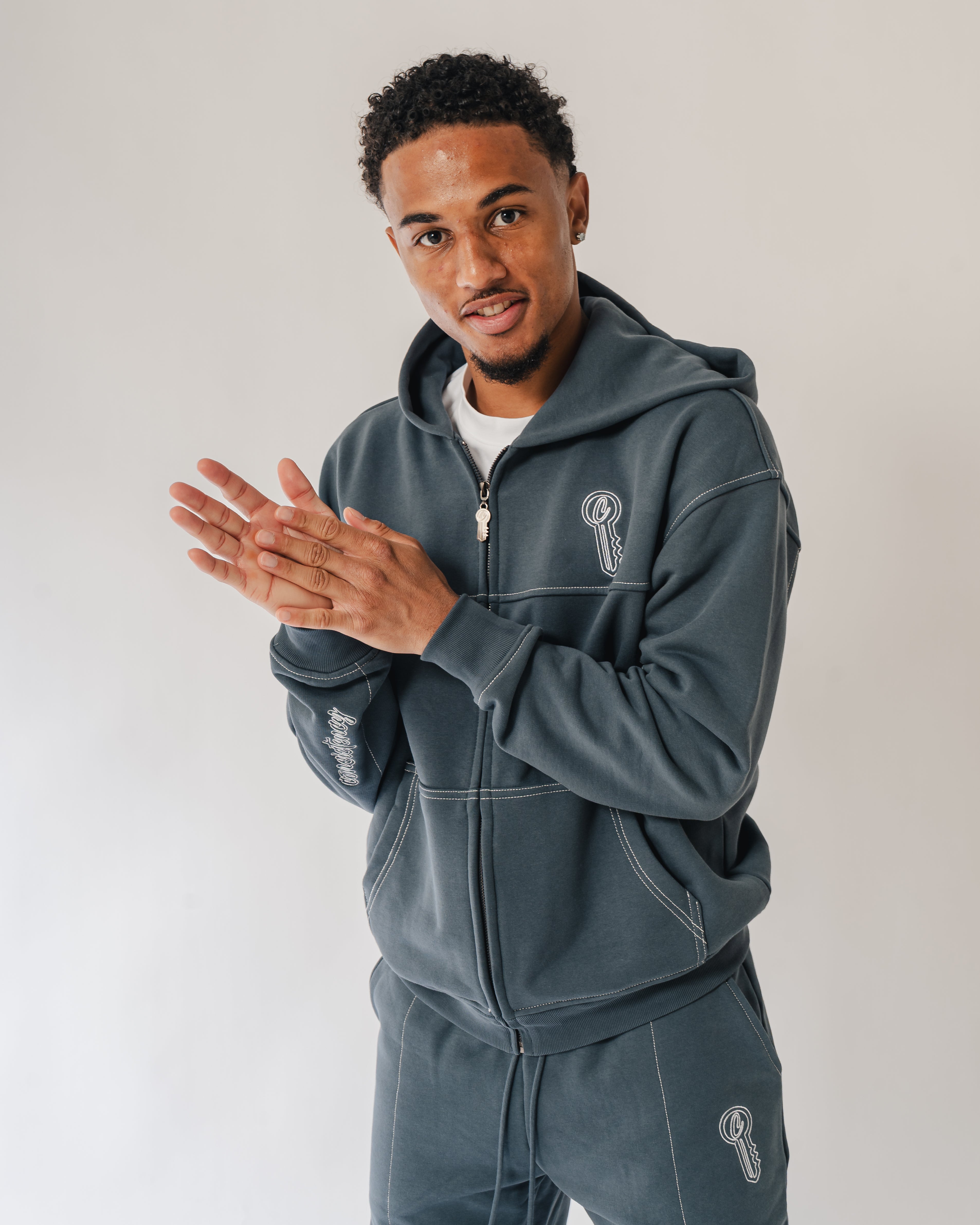 STEEL BLUE TRACKSUIT