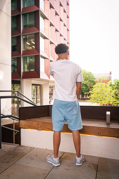 consistency 'shorts set' blue & white